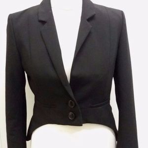H&M Jackets & Coats - Cropped Black and Leopard Blazer H&M Jackets & Coats - Cropped Black and Leopard Blazer